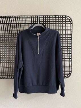 Varley Hawley Half-Zip Sweat navy
